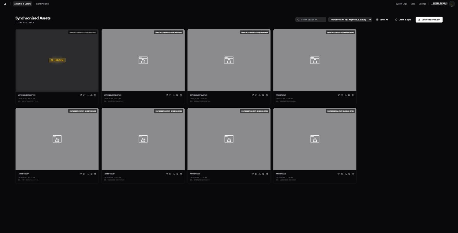 CloudBooth Studio interface with the main application navigation visible